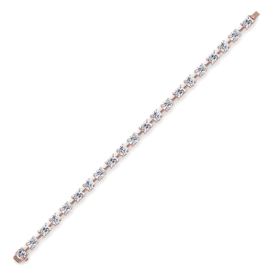 Round, Emerald & Pear Shape Lab-Grown Diamond Tennis Bracelet RG 4