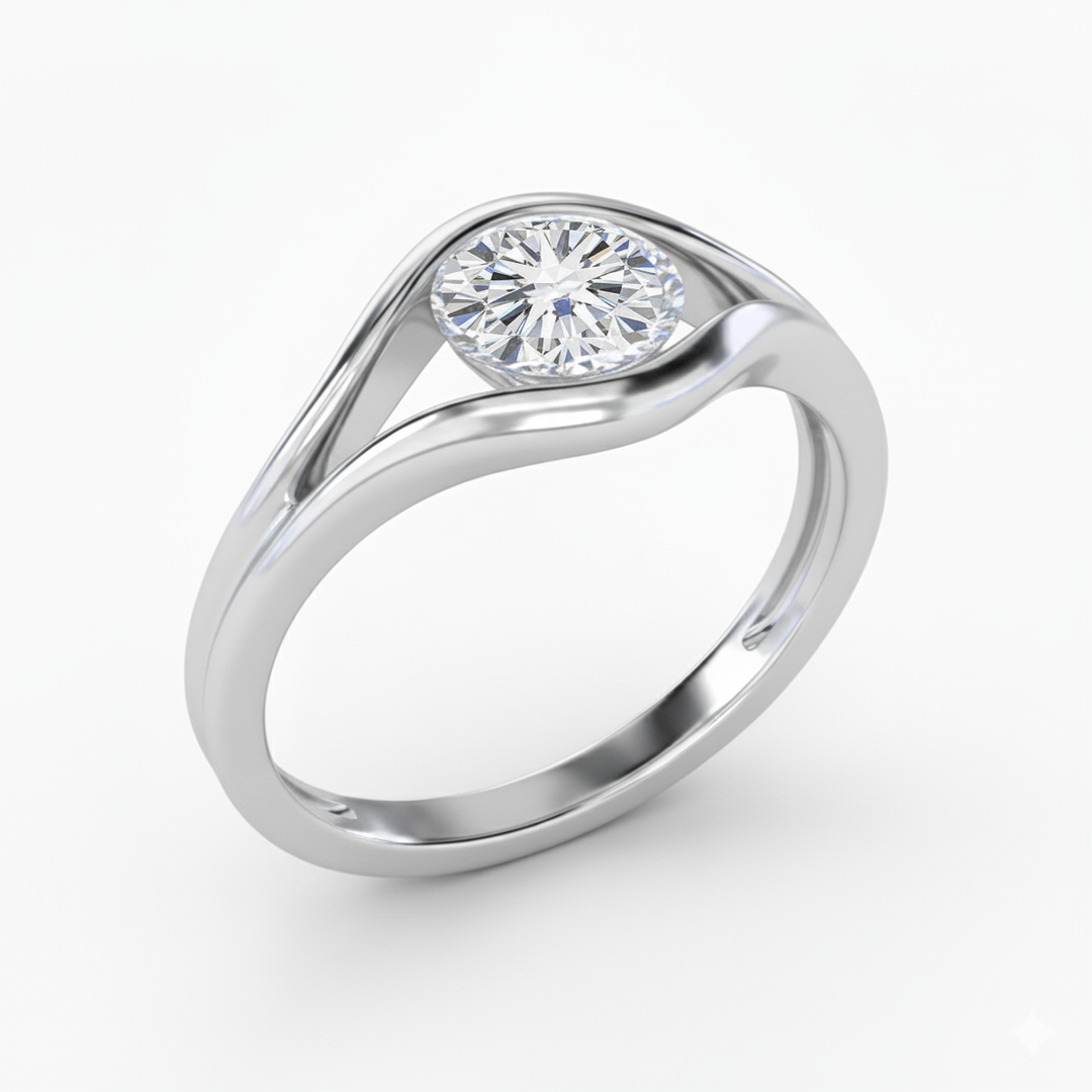 Oculus Solitaire Lab Grown Diamond Engagement Ring