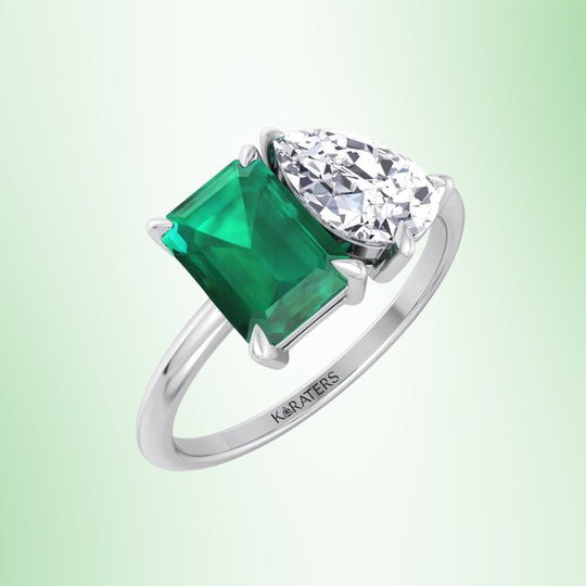 Emerald Engagement Ring