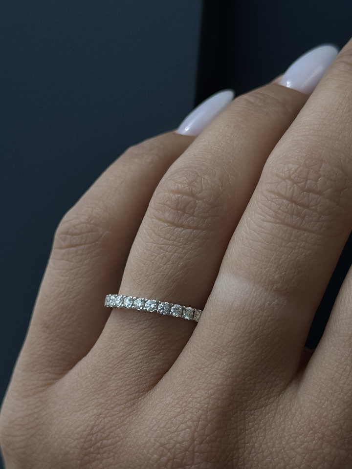 Dainty Stackable Lab Grown Diamond Eternity Band