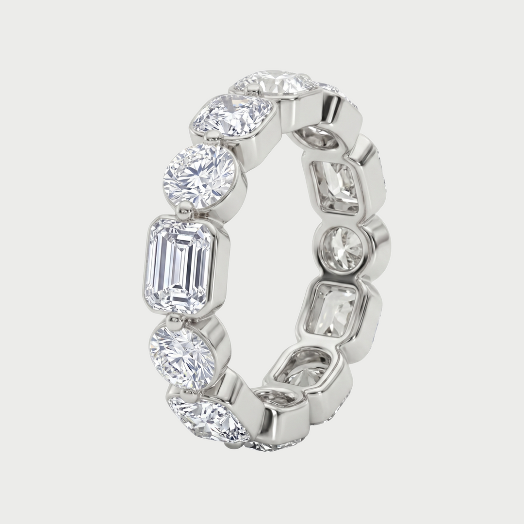 Multi Shape Lab-Grown Diamond Eternity Band