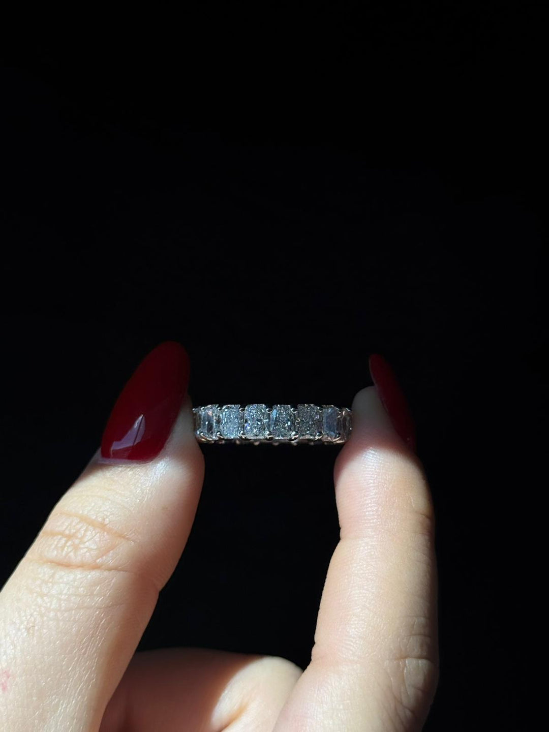 Radiant Cut Lab Grown Diamond Full Eternity Band