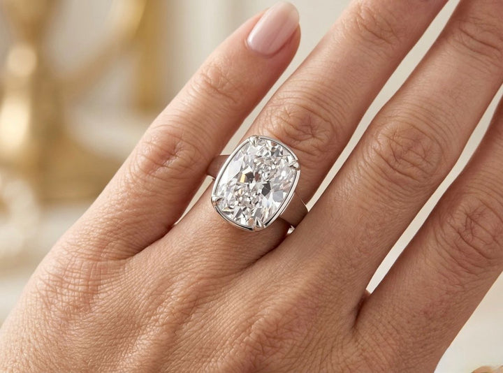 Elongated Old Mine Cushion-Cut Lab Grown Diamond Engagement Ring – Vintage Taylor Swift Inspired