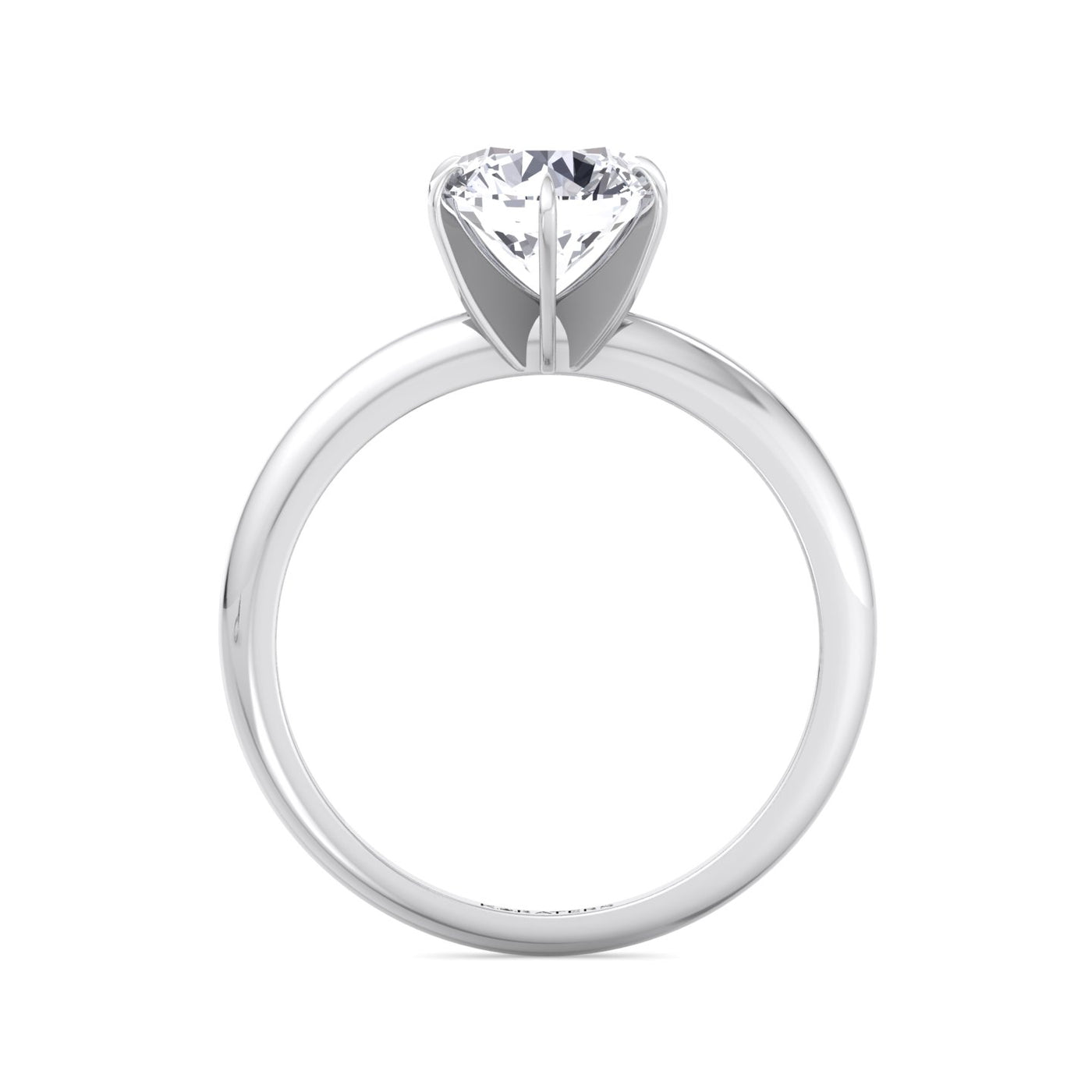 Breda - Six Prong Round Cut Solitaire Lab Grown Diamond Engagement Ring