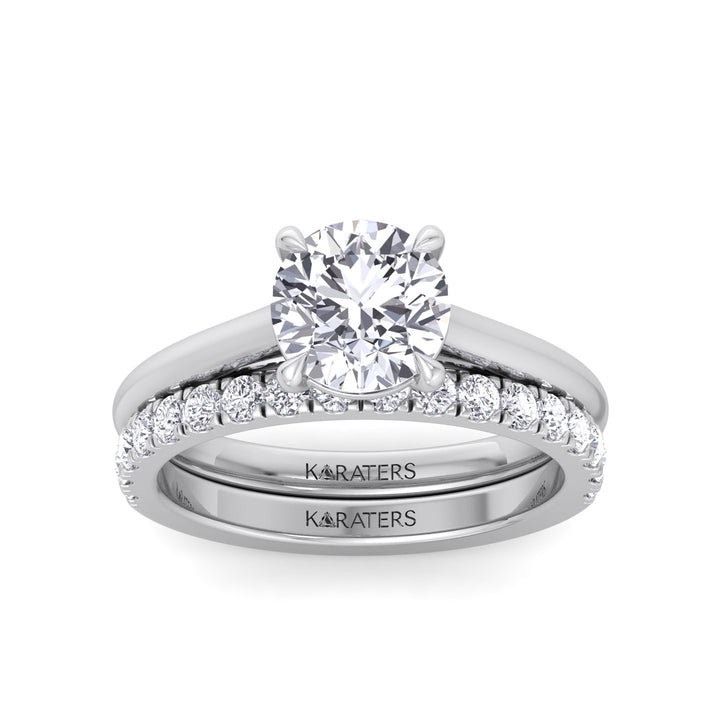 3.3CT Total Weight Lab Grown Diamond Wedding Set White Gold 14K 18K
