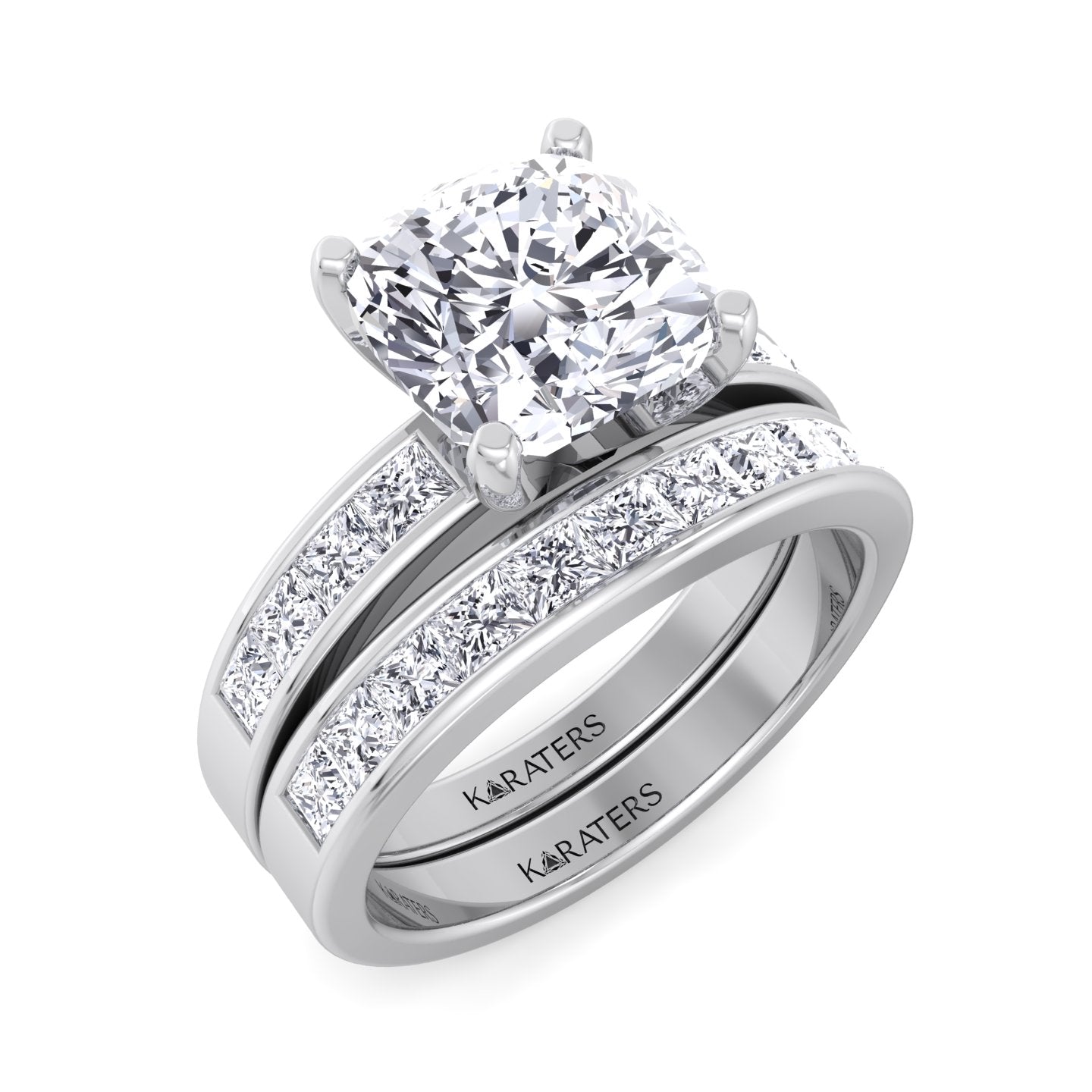 Channel Stye Lab Grown Diamond Wedding Set