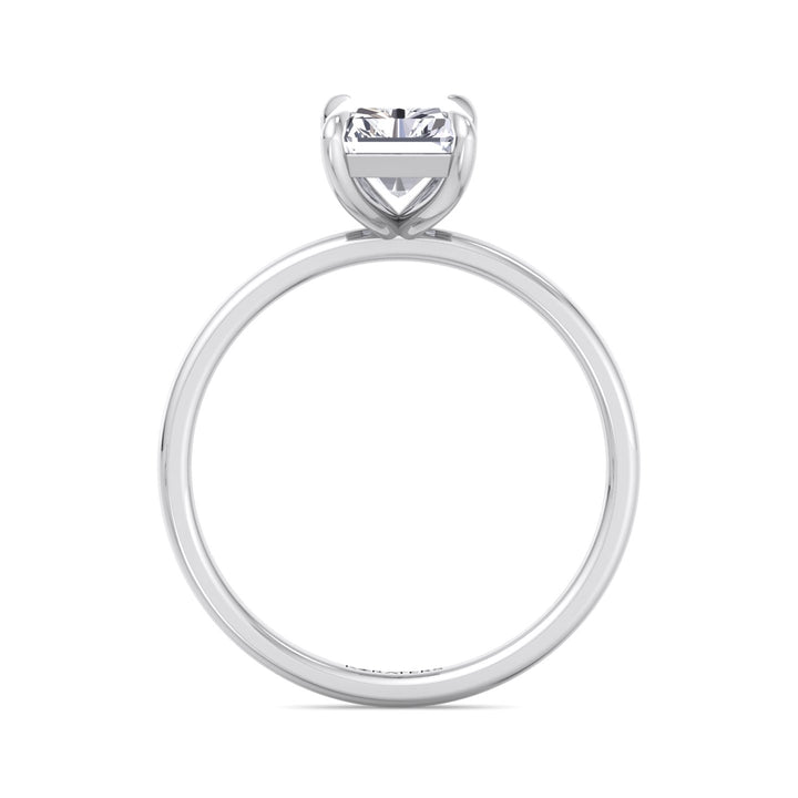 Radiant Cut Solitaire Lab Grown Diamond Claw Prong Engagement Ring