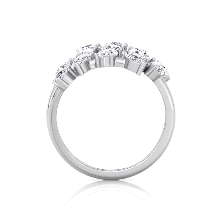 Pear Shape Lab-Grown Diamond Wrap Ring WG 4