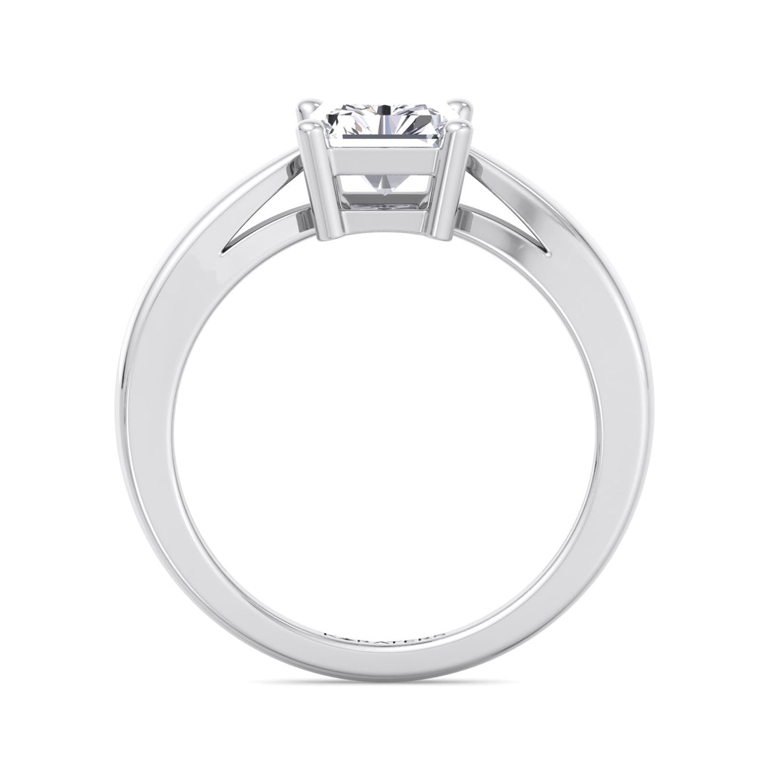 Radiant Cut Solitaire Lab Grown Diamond Engagement Ring