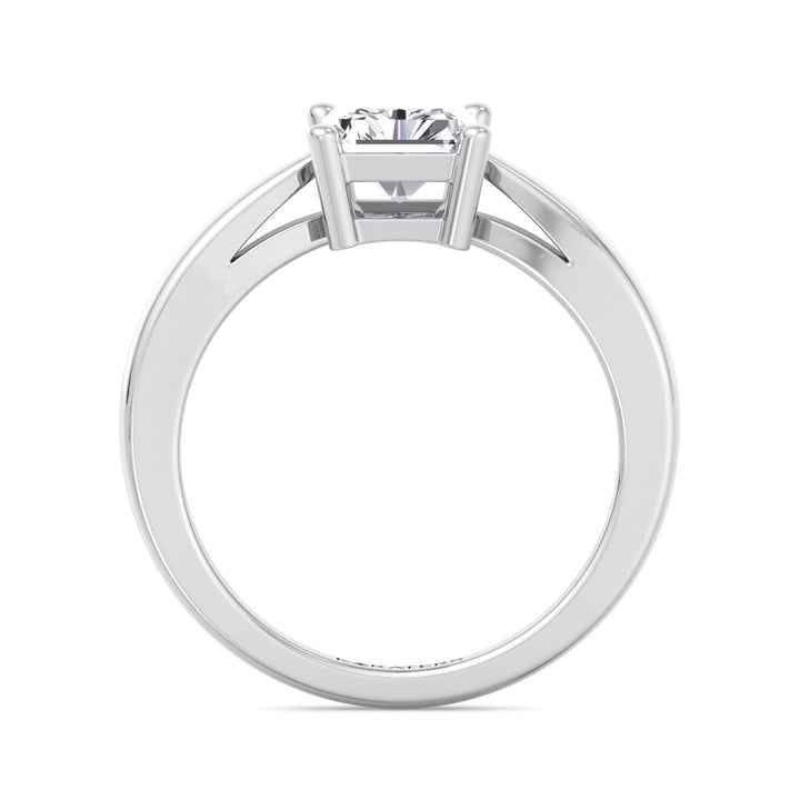 Radiant Cut Solitaire Lab Grown Diamond Engagement Ring