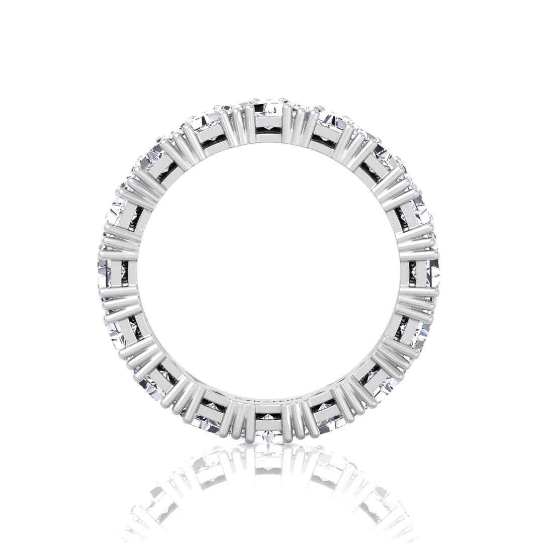 Trillion Cut Lab Grown Diamond Eternity Band White Gold