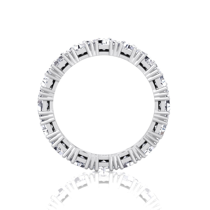 Trillion Cut Lab Grown Diamond Eternity Band White Gold