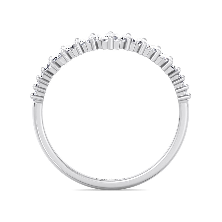 Baguette Lab Grown Diamond Wedding Band White Gold