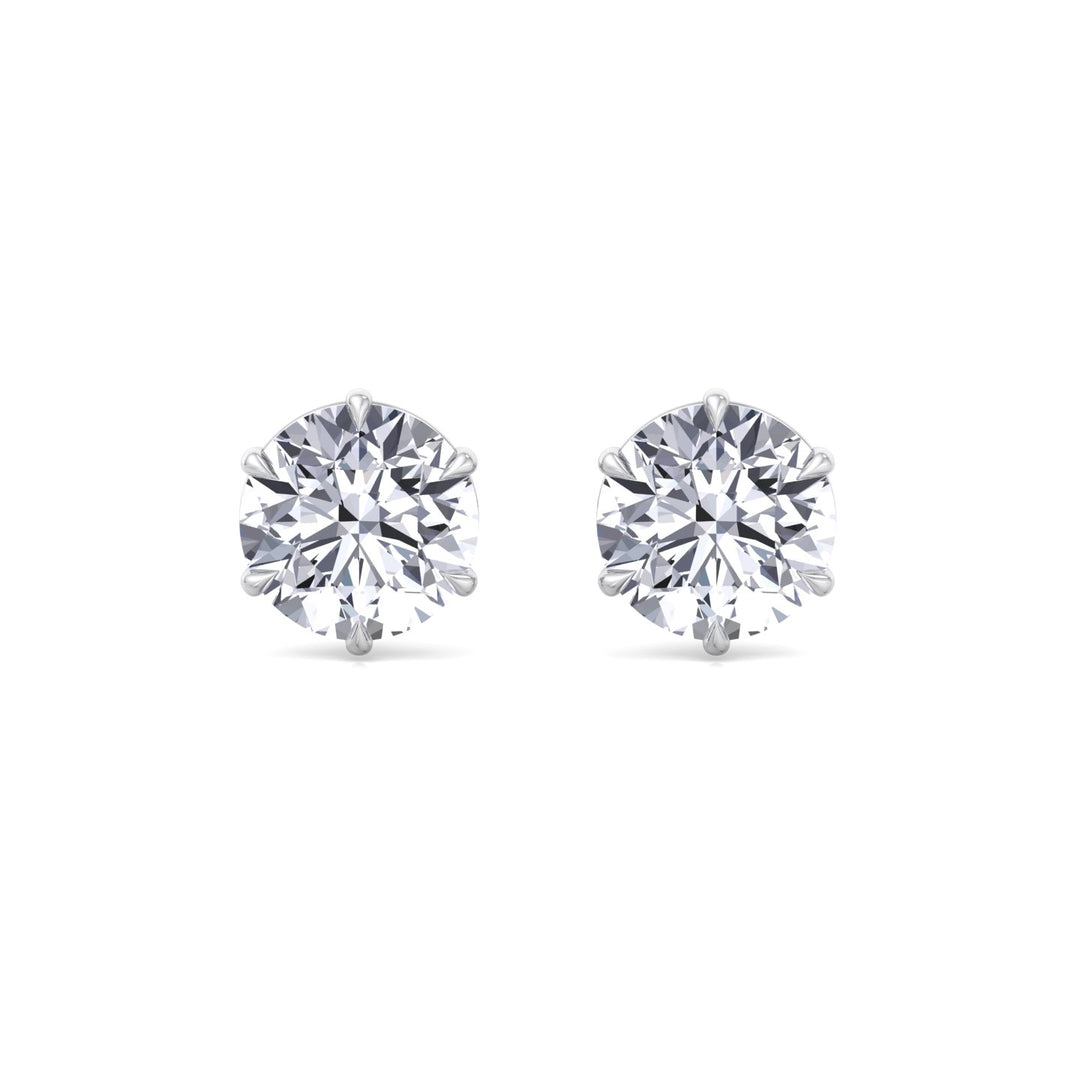6-Prong Round Cut Lab Grown Diamond Studs