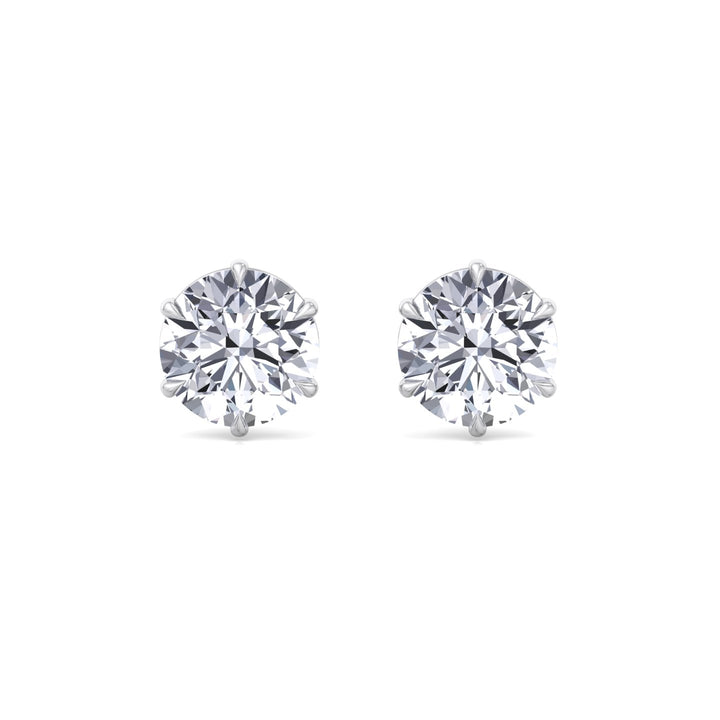 6-Prong Round Cut Lab Grown Diamond Studs
