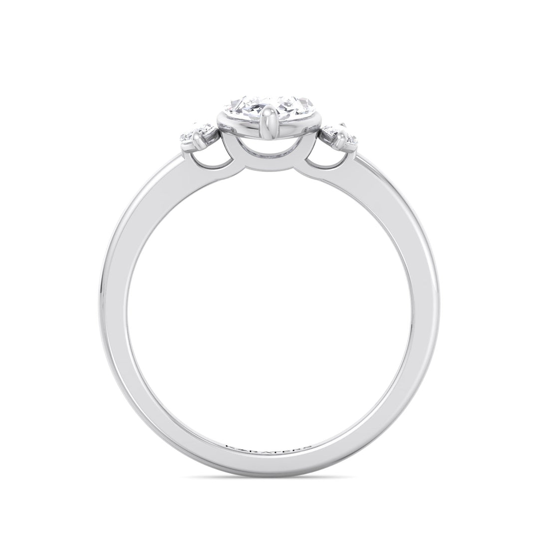 Marquise Cut Solitaire Lab Grown Diamond Engagement Ring