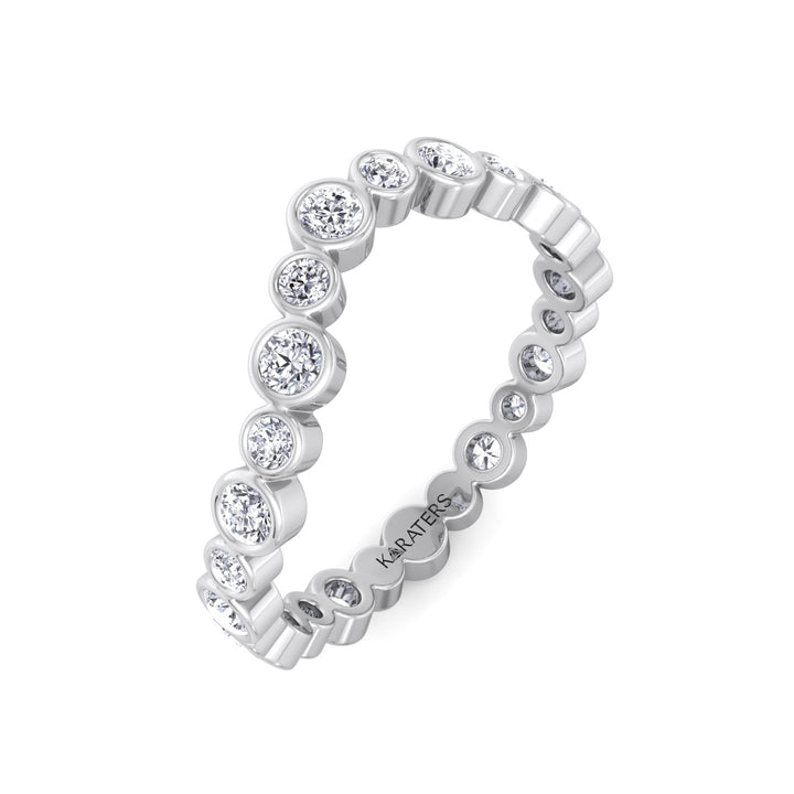 WG Round Cut Infinity Lab Grown Diamond Eternity Band 4