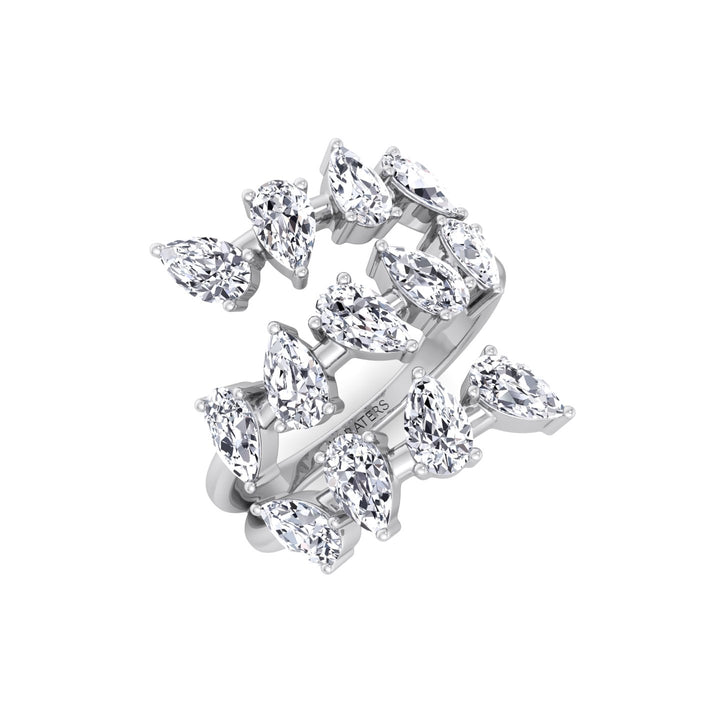 Pear Shape Lab-Grown Diamond Wrap Ring WG 1