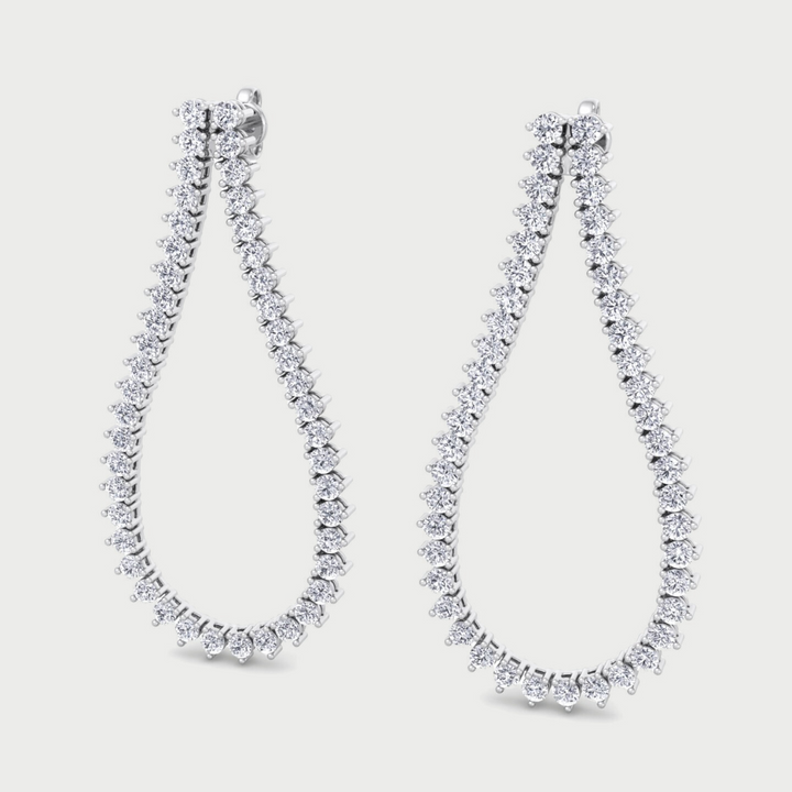 2.36CT Teardrop Shape Lab-Grown Diamond Earrings