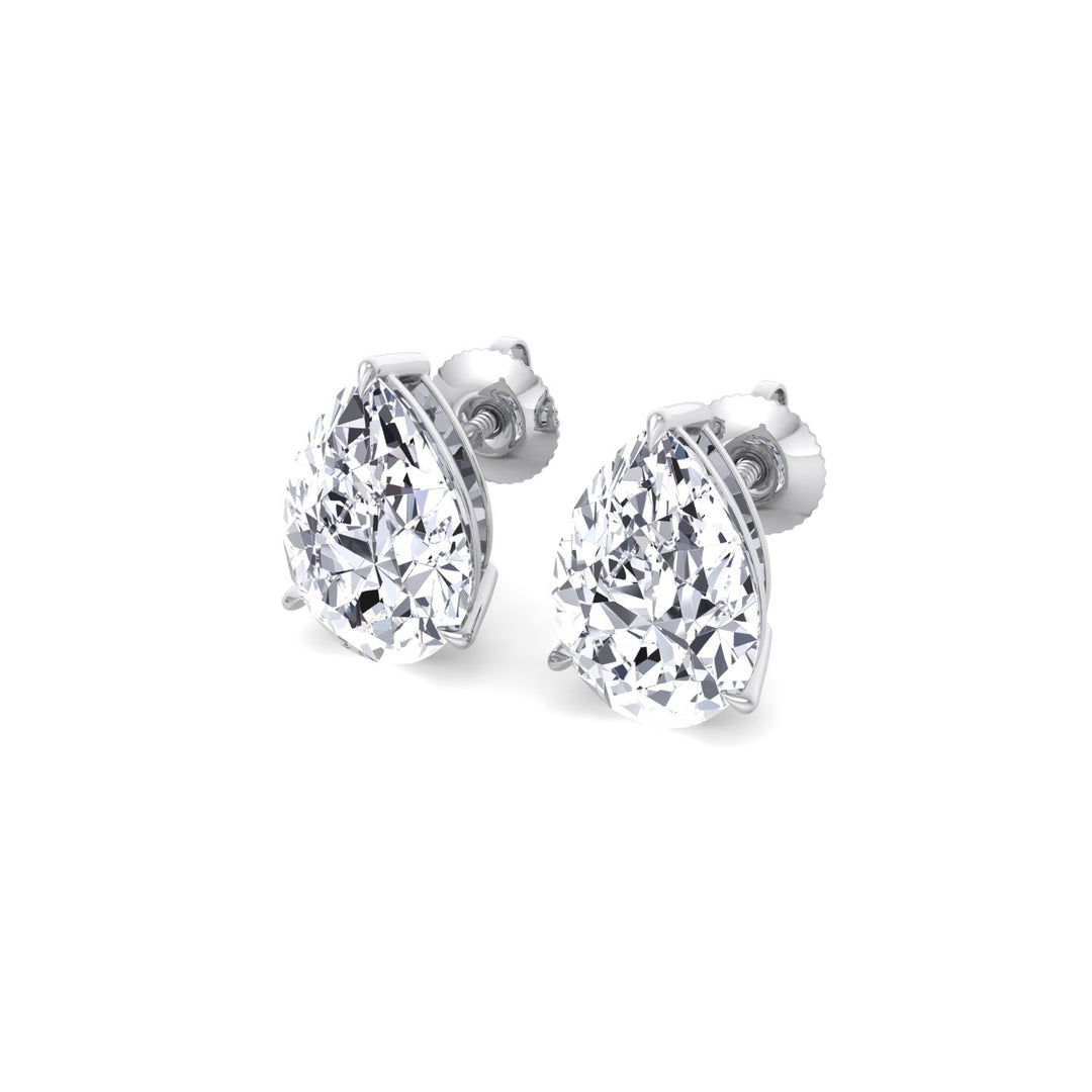 Pear-Shaped Lab Grown Diamond Studs