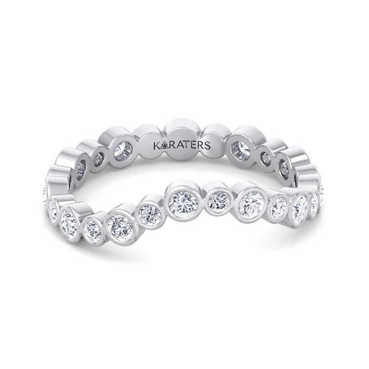 WG Round Cut Infinity Lab Grown Diamond Eternity Band 2