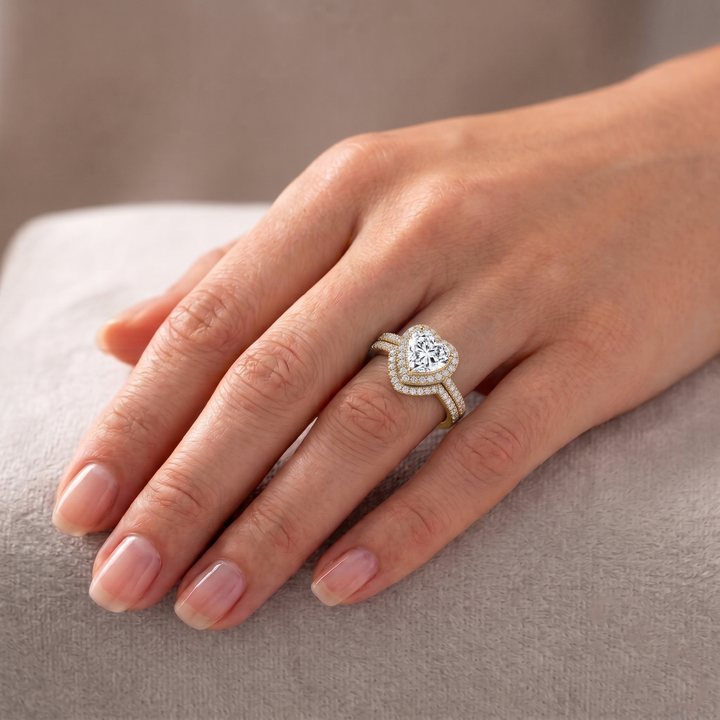 Thin Pave Lab Grown Diamond Wedding Band with Curve