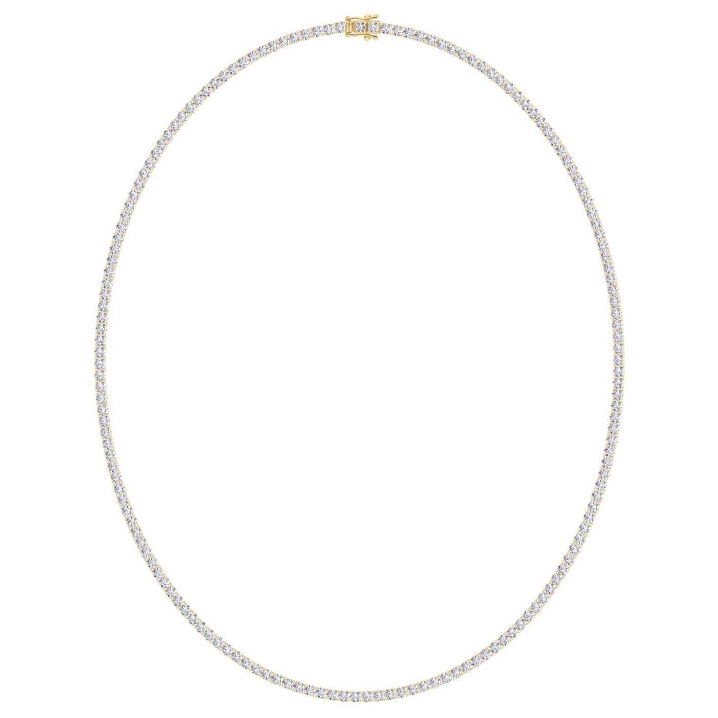 15 Carat T.W.  Men's Lab-Grown Diamond Tennis Necklace