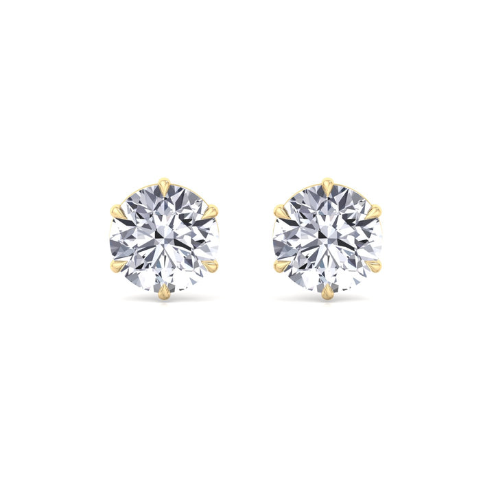 6-Prong Round Cut Lab Grown Diamond Studs