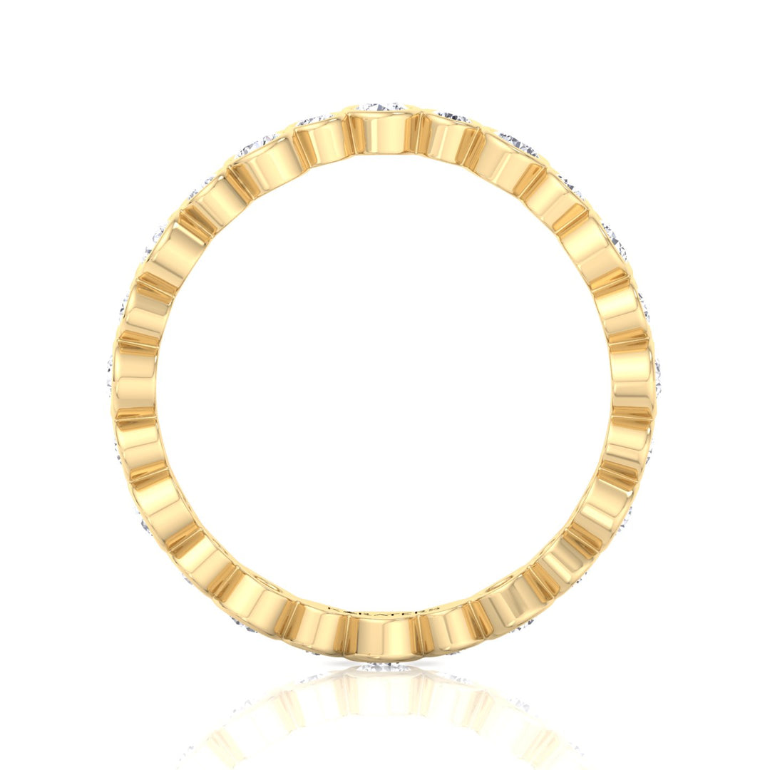 YG Round Cut Infinity Lab Grown Diamond Eternity Band 4