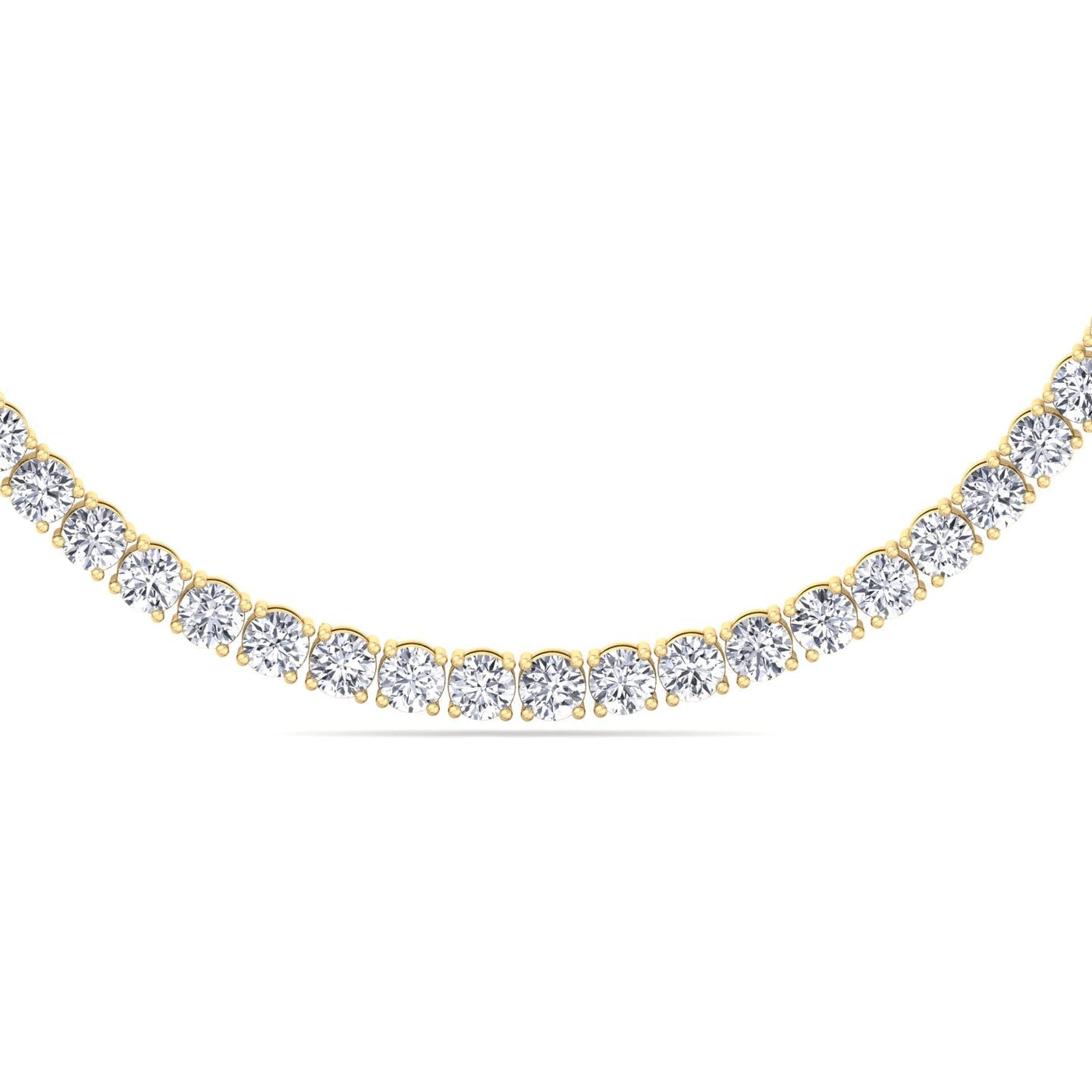 15 Carat T.W.  Men's Lab-Grown Diamond Tennis Necklace