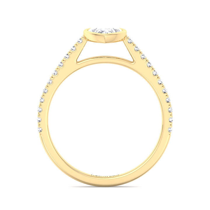 bezel-set-marquise-shape-lab-grown-diamond-engagement-ring-with-cathedral-style-pave-band-in-18k-solid-yellow-gold