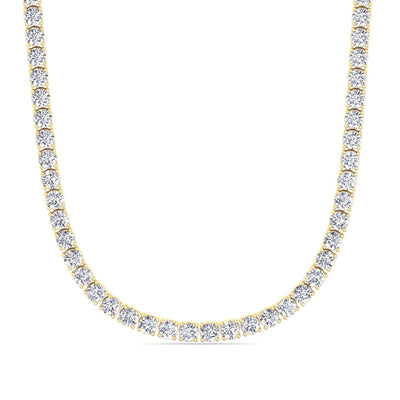 15 Carat T.W.  Men's Lab-Grown Diamond Tennis Necklace