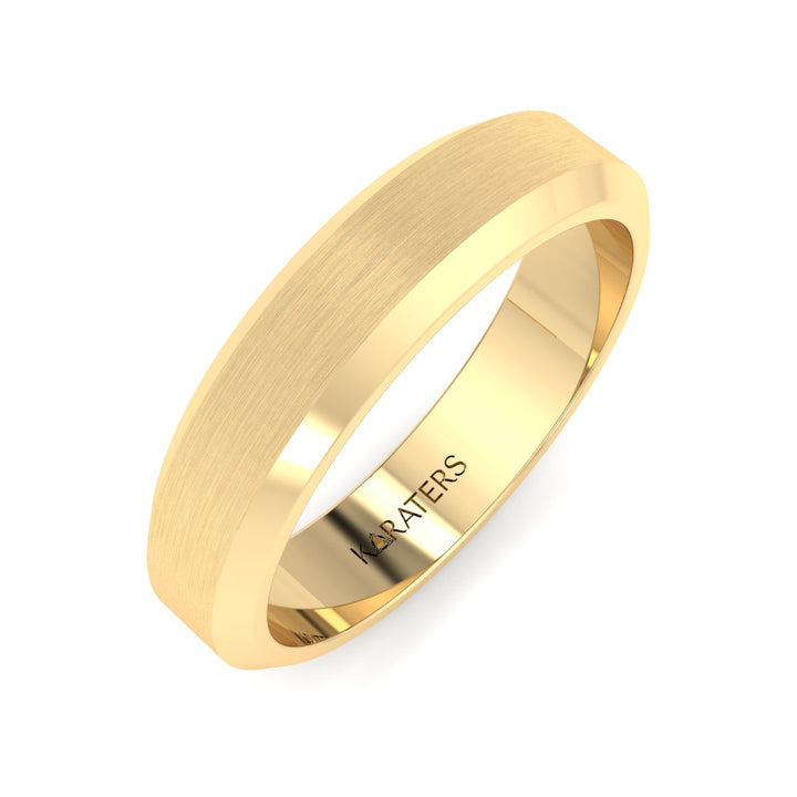 Elio - 5mm Men's Solid Gold Band