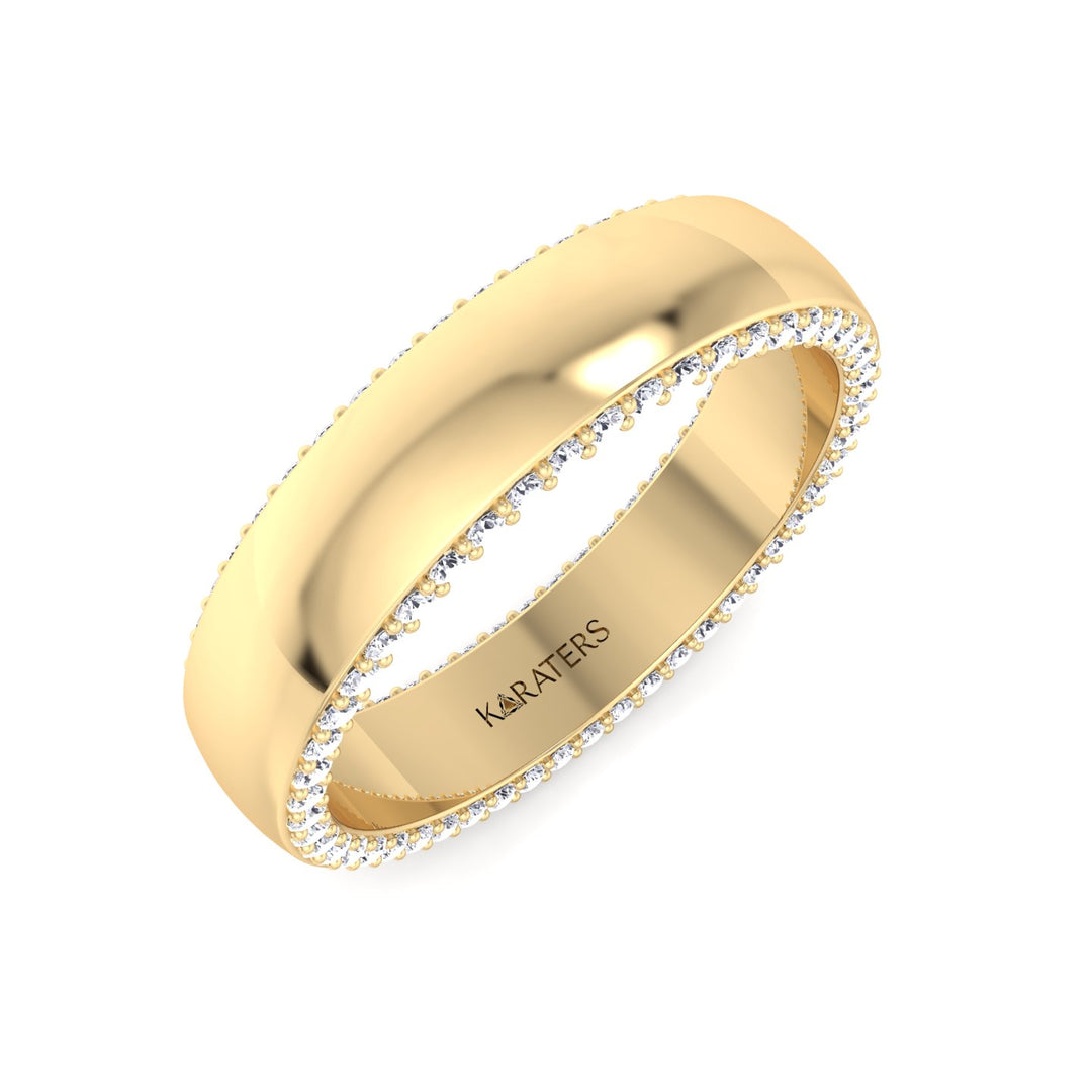 Fabio - Hidden Lab Grown Diamond Wedding Band