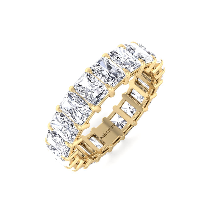Radiant Cut Lab Grown Diamond Full Eternity Band