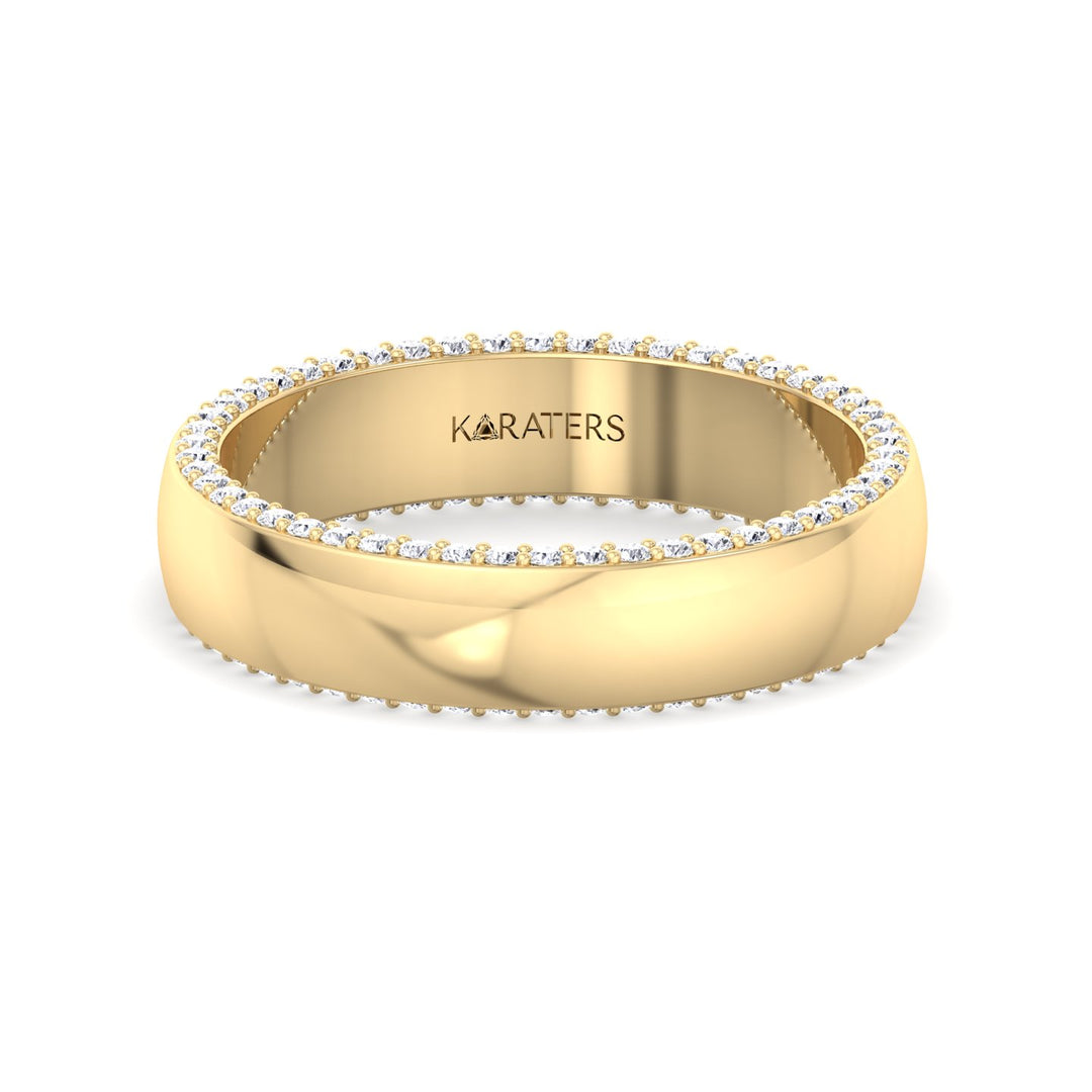 Fabio - Hidden Lab Grown Diamond Wedding Band