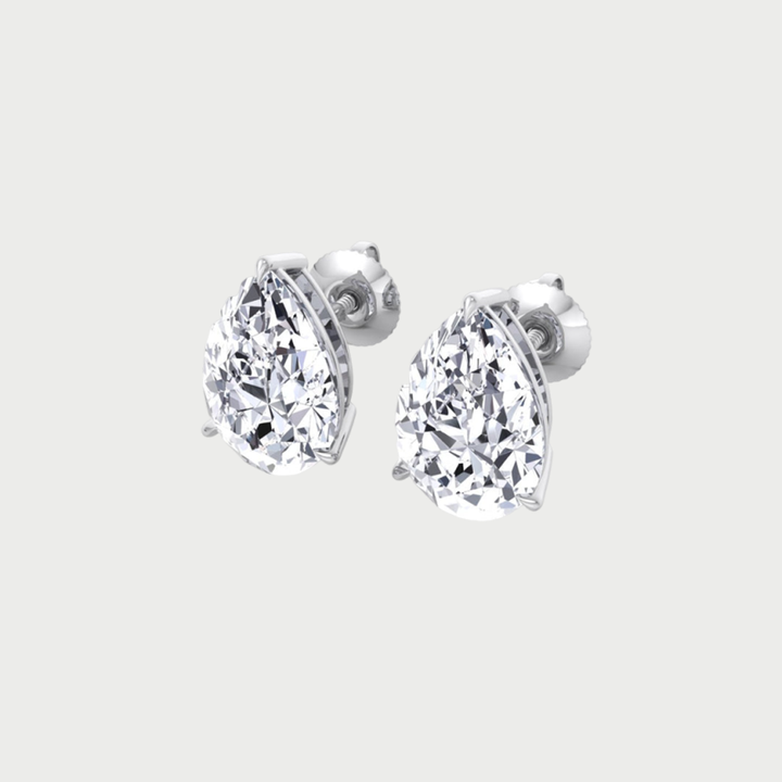 Pear Shaped Lab Grown Diamond Studs