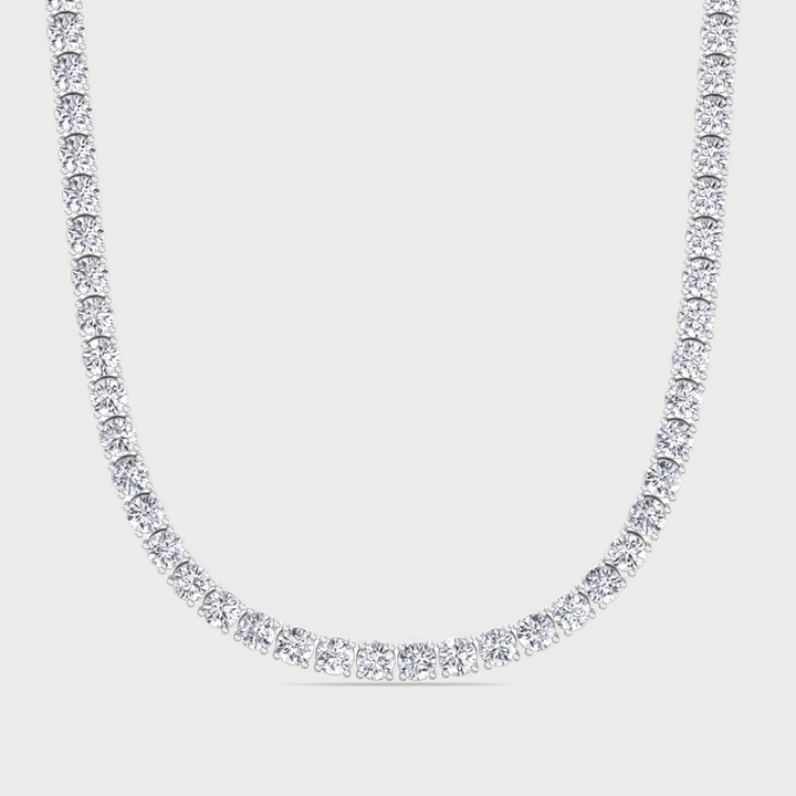 Men's Lab Grown Diamond Tennis Necklace Chain 