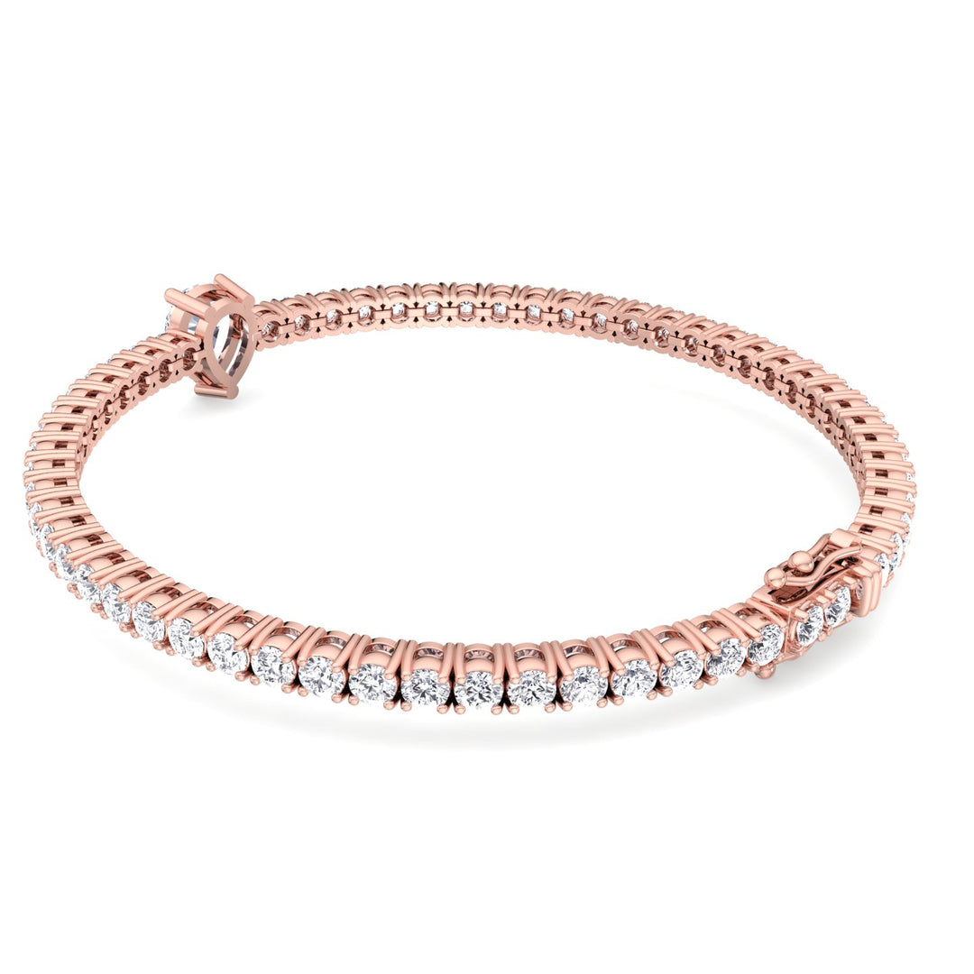10Ct Pear Station Lab Diamond Tennis Bracelet Roee 