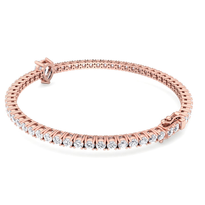 10Ct Pear Station Lab Diamond Tennis Bracelet Roee 