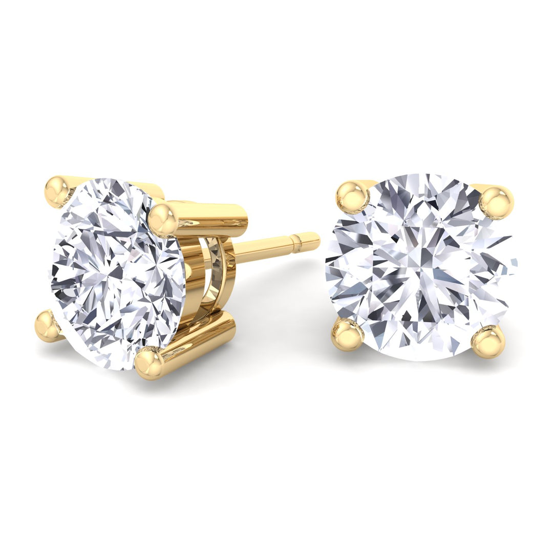 Foothill - Round Cut  Lab-Grown Diamond Studs