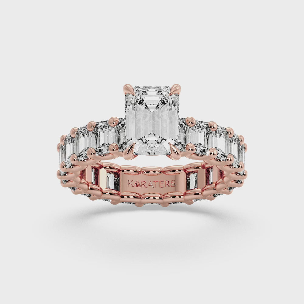 emerald-cut-lab-grown-diamond-eternity-engagement-ring-solid-rose-gold