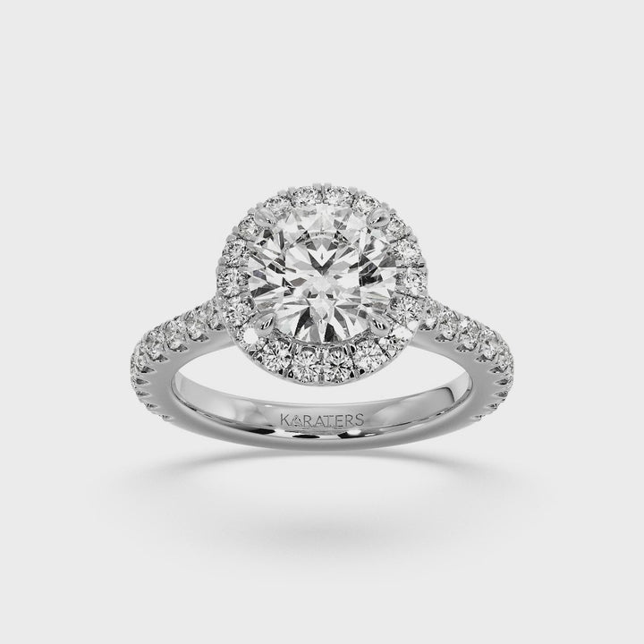 round-halo-lab-grown-diamond-engagement-ring-with-thin-pave-band-in-solid-white-gold-band