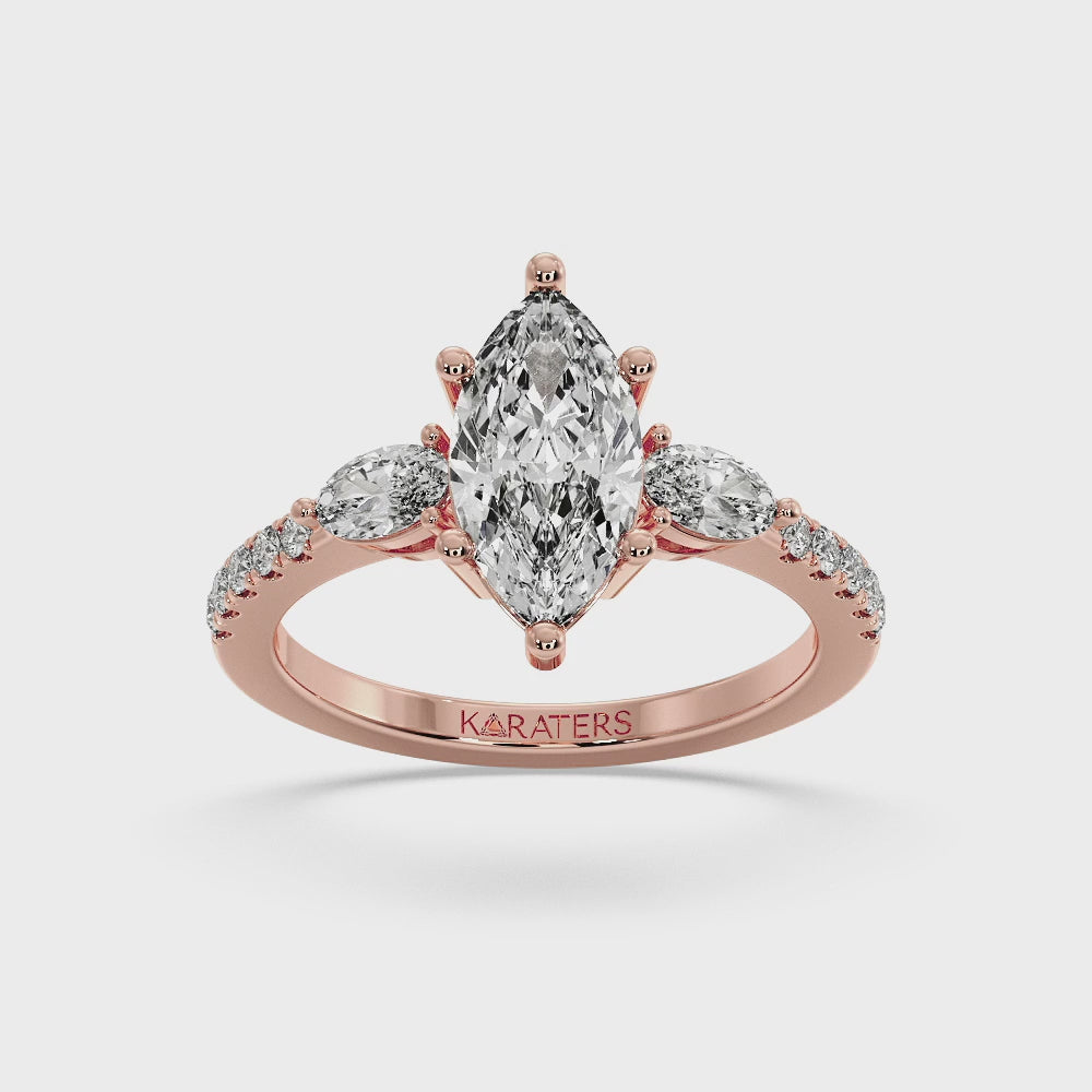 marquise-cut-lab-grown-diamond-engagement-ring-with-oval-pave-sidestones-solid-rose-gold