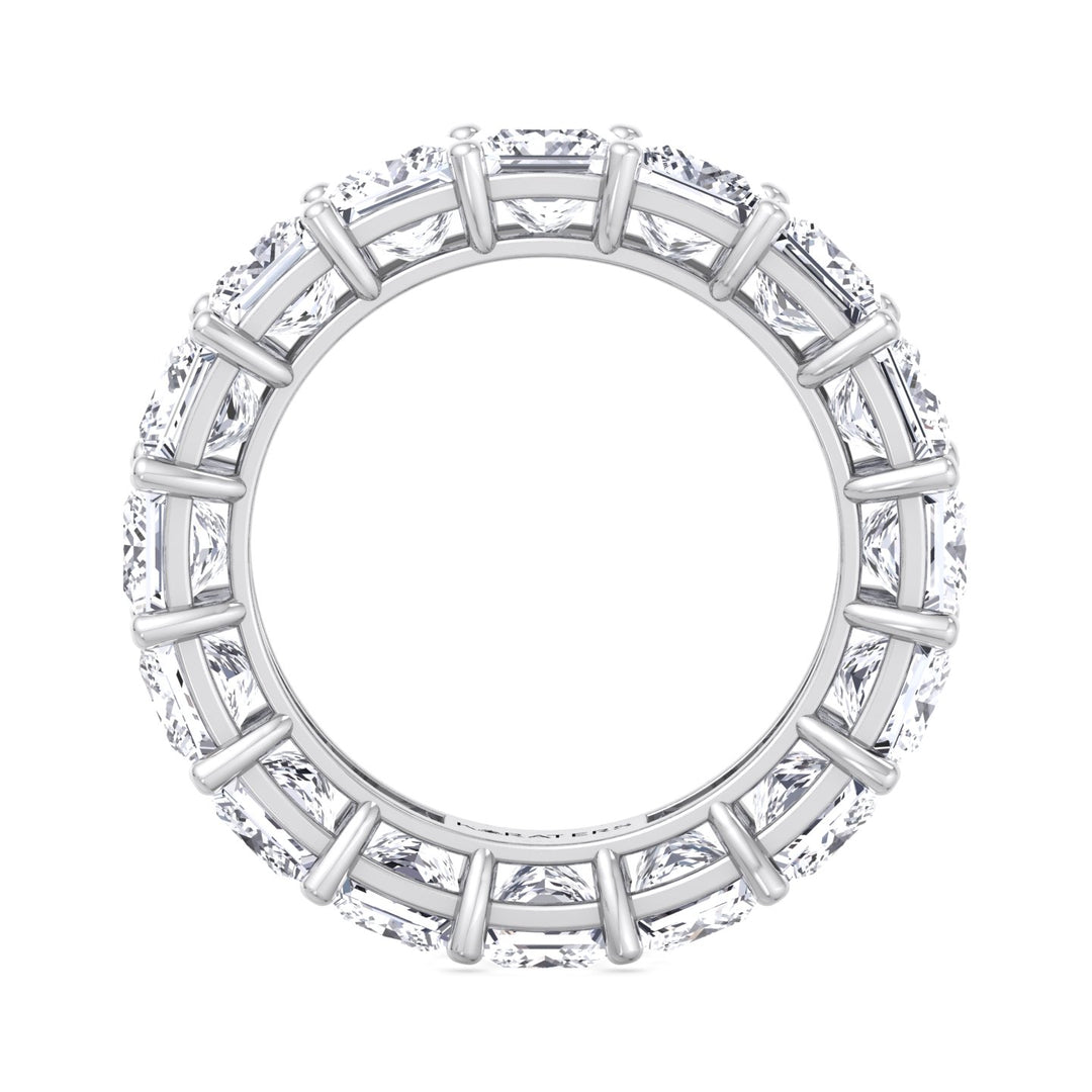 Lleida - Princess Cut Lab Grown Diamond Eternity Band, Profile