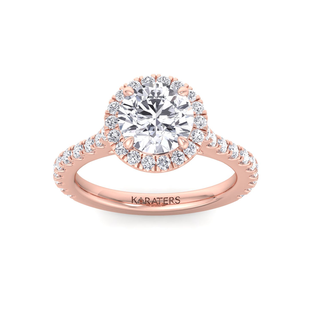 round-halo-lab-grown-diamond-engagement-ring-with-thin-pave-band-solid-rose-gold