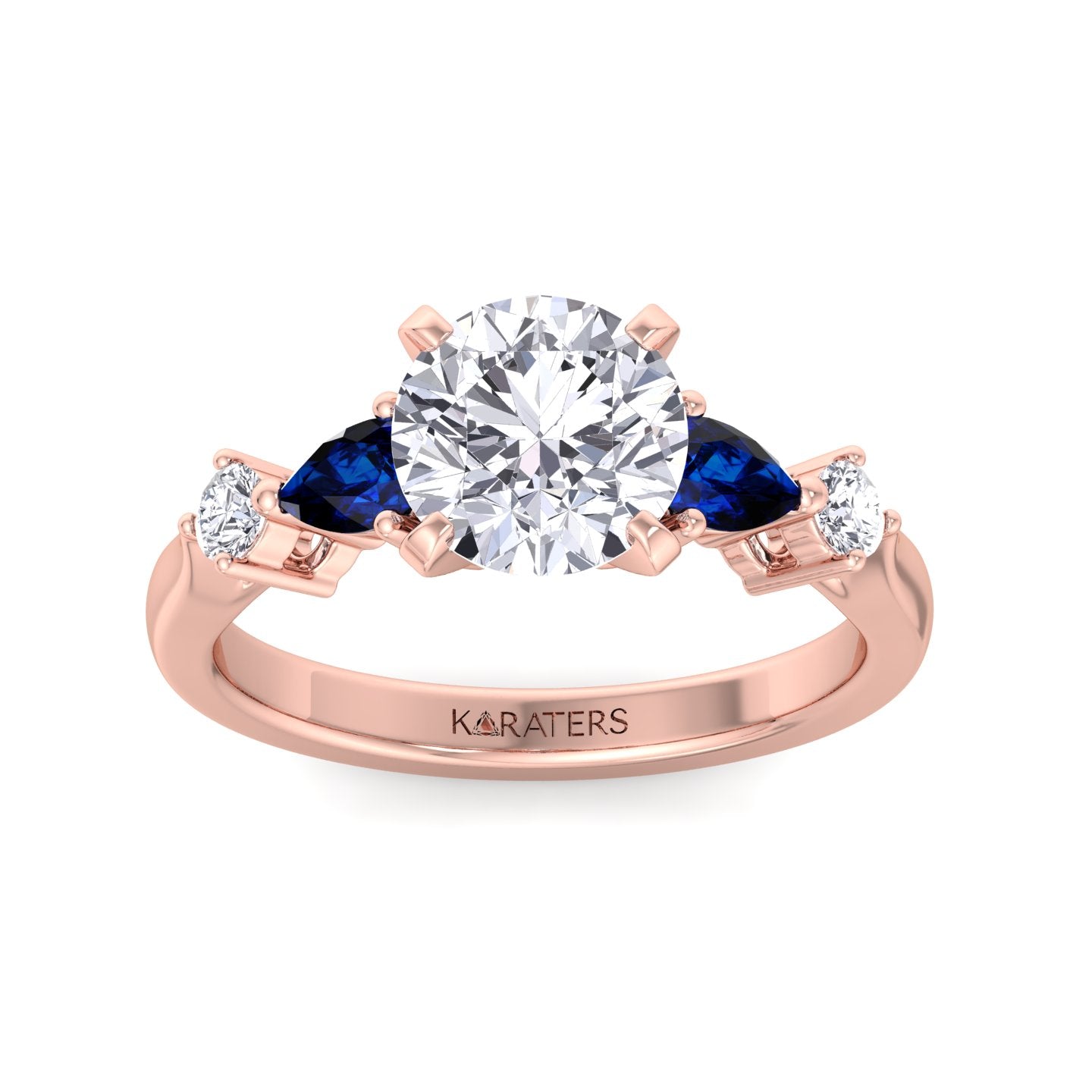 2.57CT Round Lab Diamond Prong Ring