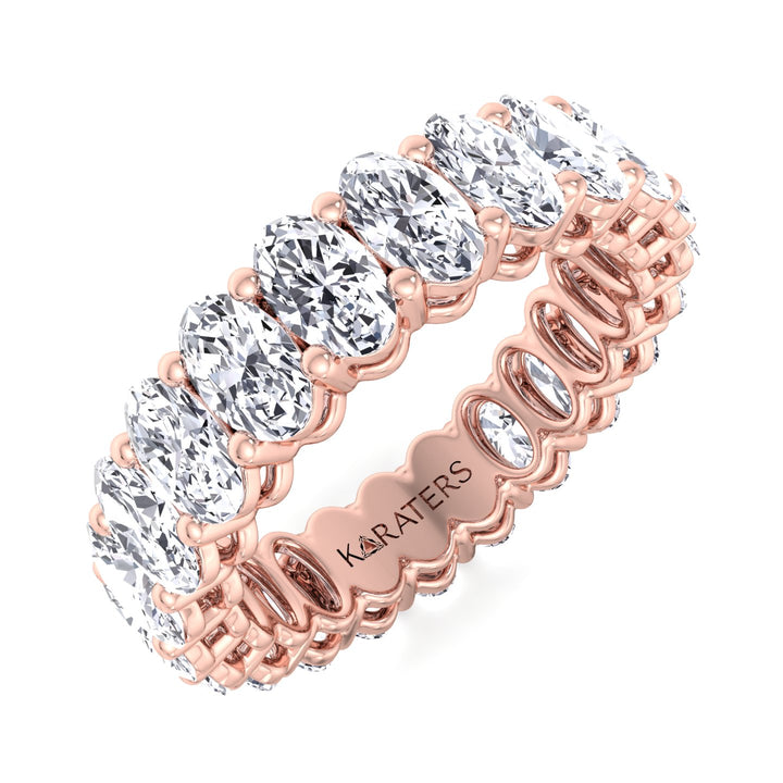 Candelli - Oval Cut Lab Grown Diamond Eternity Band