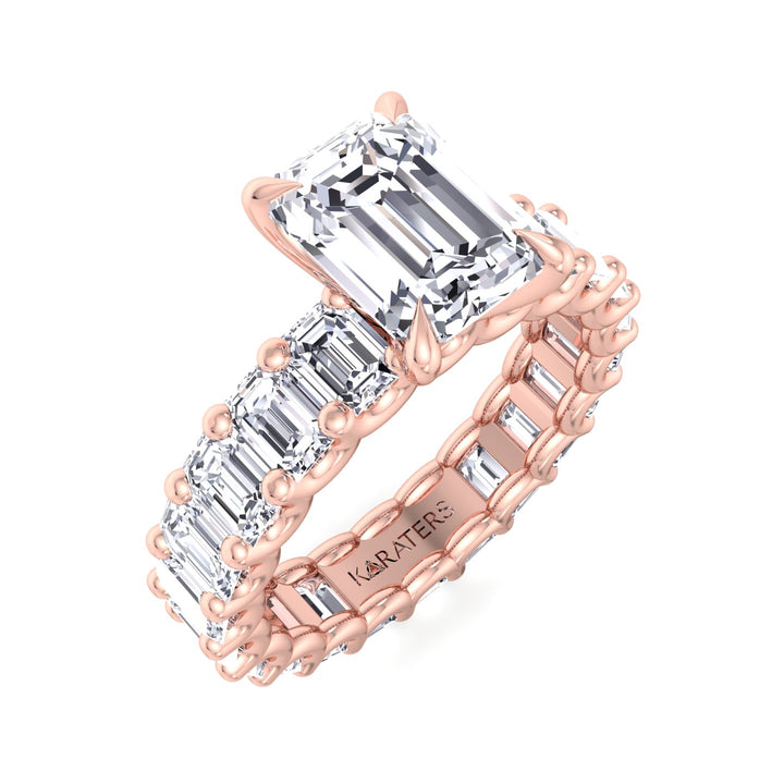 emerald-cut-lab-grown-diamond-eternity-engagement-ring-in-solid-rose-gold