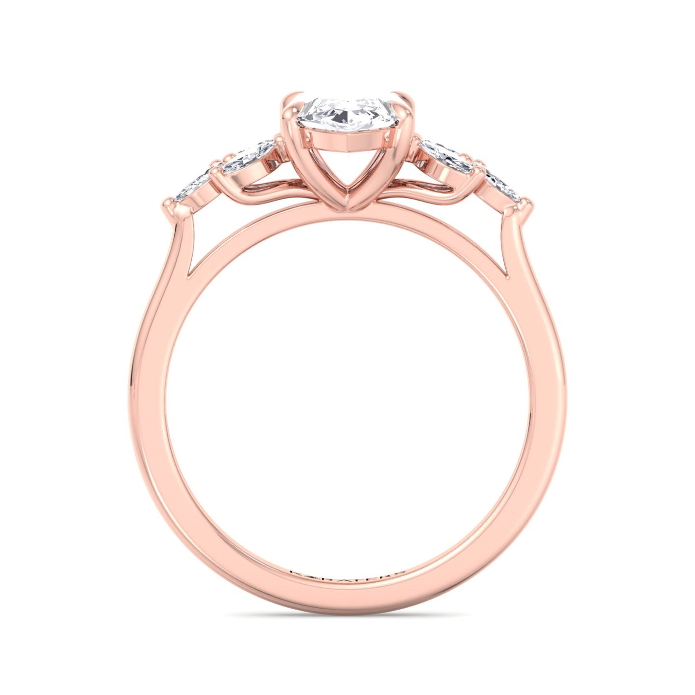 marquise-cut-solitaire-lab-grown-diamond-engagement-ring-marquise-triple-sidestones-solid-rose-band